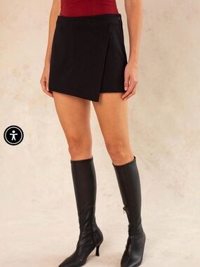 Georgie Wrap Front Mini Skort